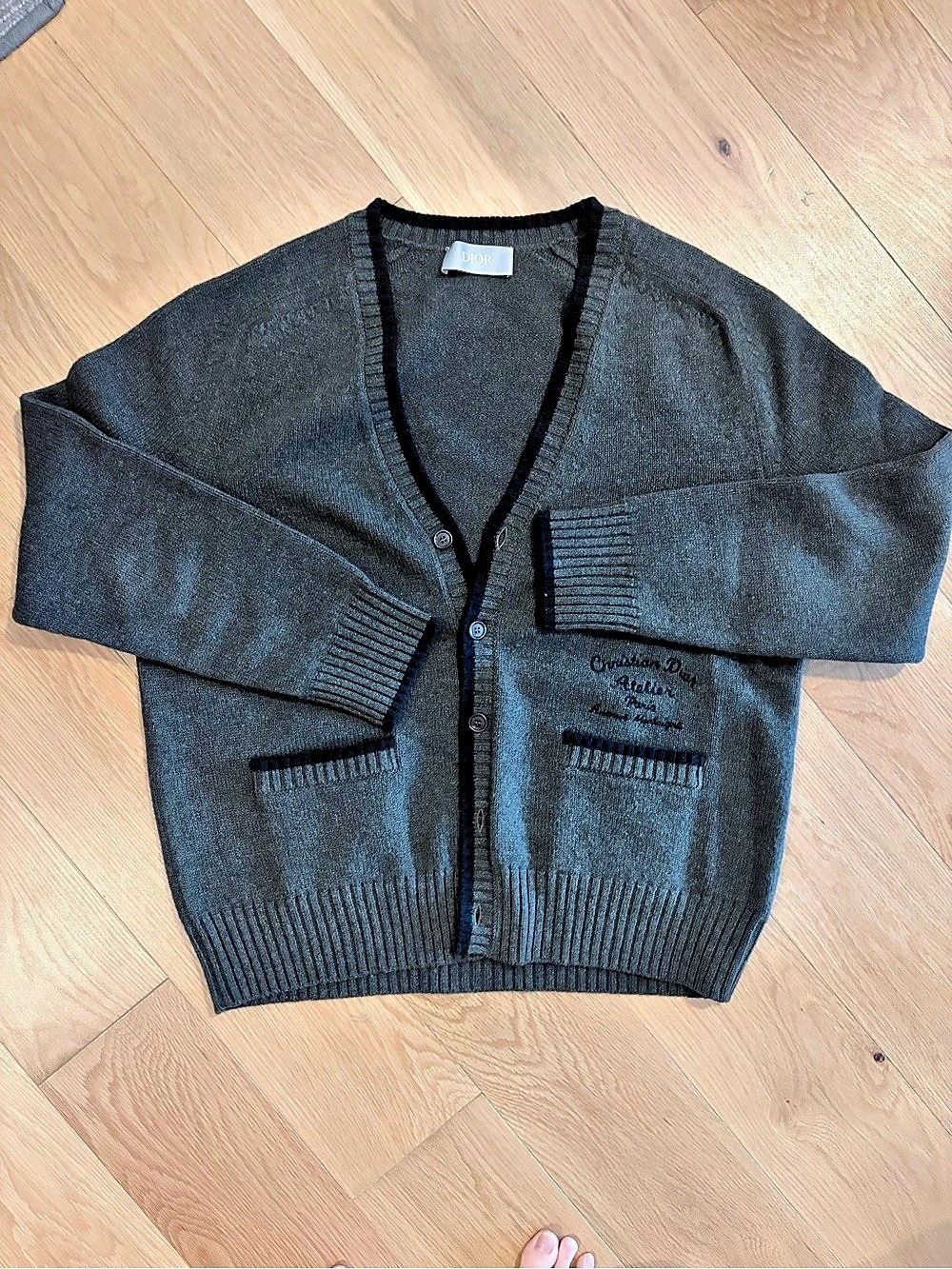 Dior Atelier Cardigan Wool Gray size XL